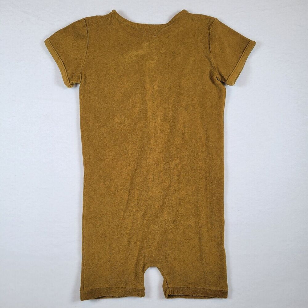 Kidwild Kids Romper Jumper Size 4-5Y Green Short Sleeve Terry Cloth Casual Boho - Picture 5 of 5